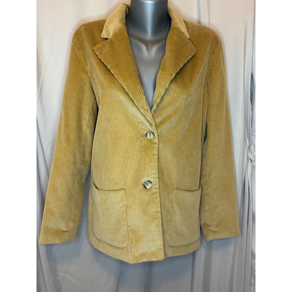 Limited Chinos Tan Corduroy Blazer Jacket Womens 4 Camel Two Button Wide Wale